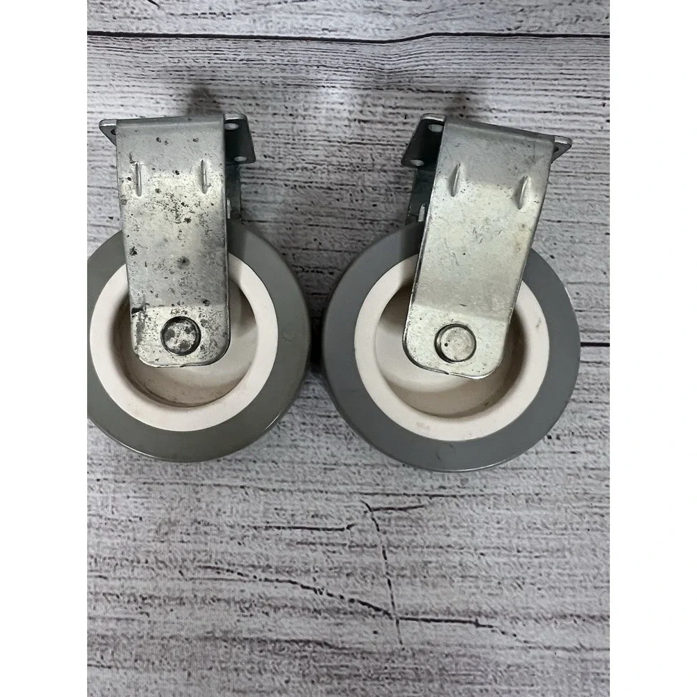 117258 x 2 IKEA Carter Grey‎ Wheels with White Interior